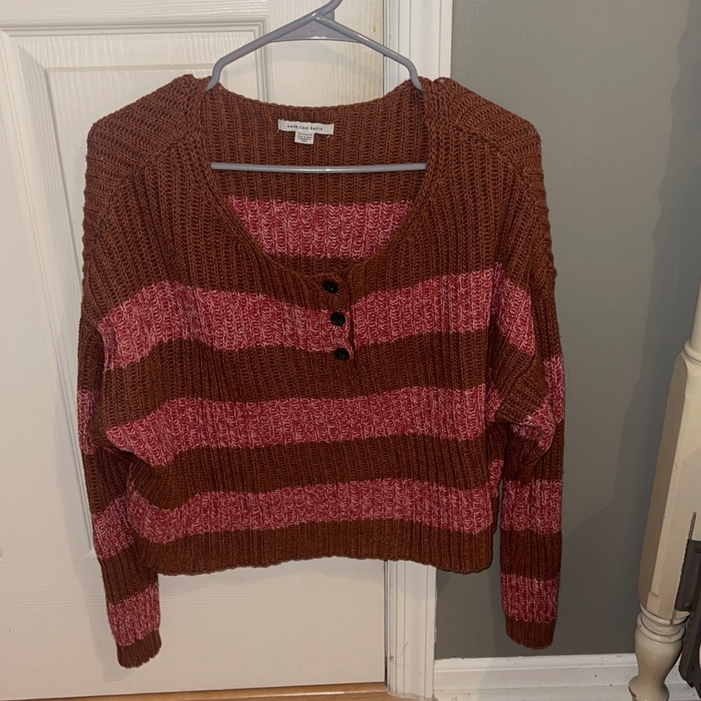 american eagle cropped sweater